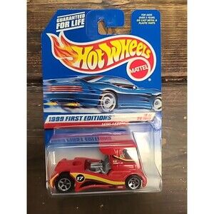 Vintage NOS NEW  Hot Wheels1st Edition  1999 Red Semi-Fast Tall  #914